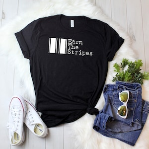 Earn The Stripes Mini shirt 1, Unisex, Heather Black, Mini Cooper Shirt, Mini Cooper, Car Lover, Racing Car Driver, Fast Driver, Car Shirt