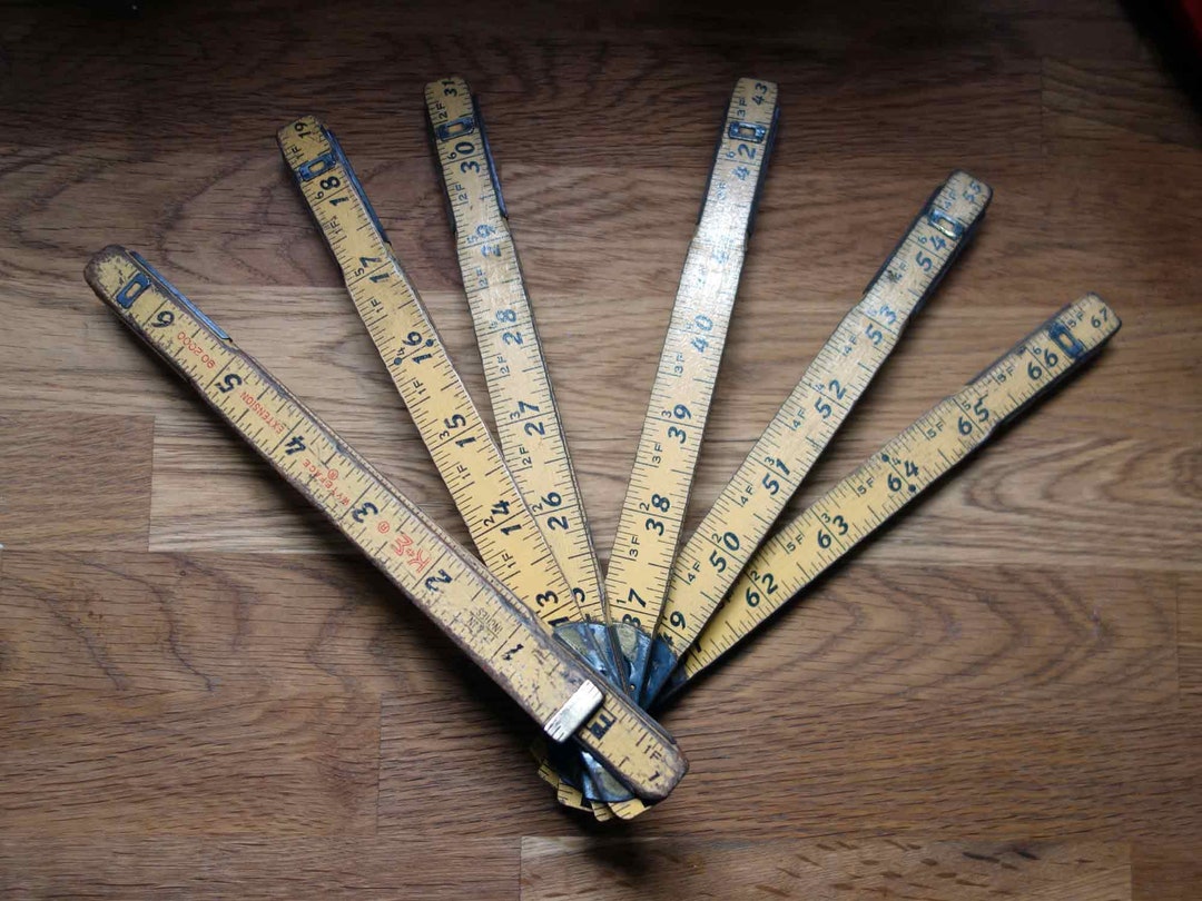Vintage Folding KE Yardstick, 6 Feet Length. Measures in Feet and Inches Etsy
