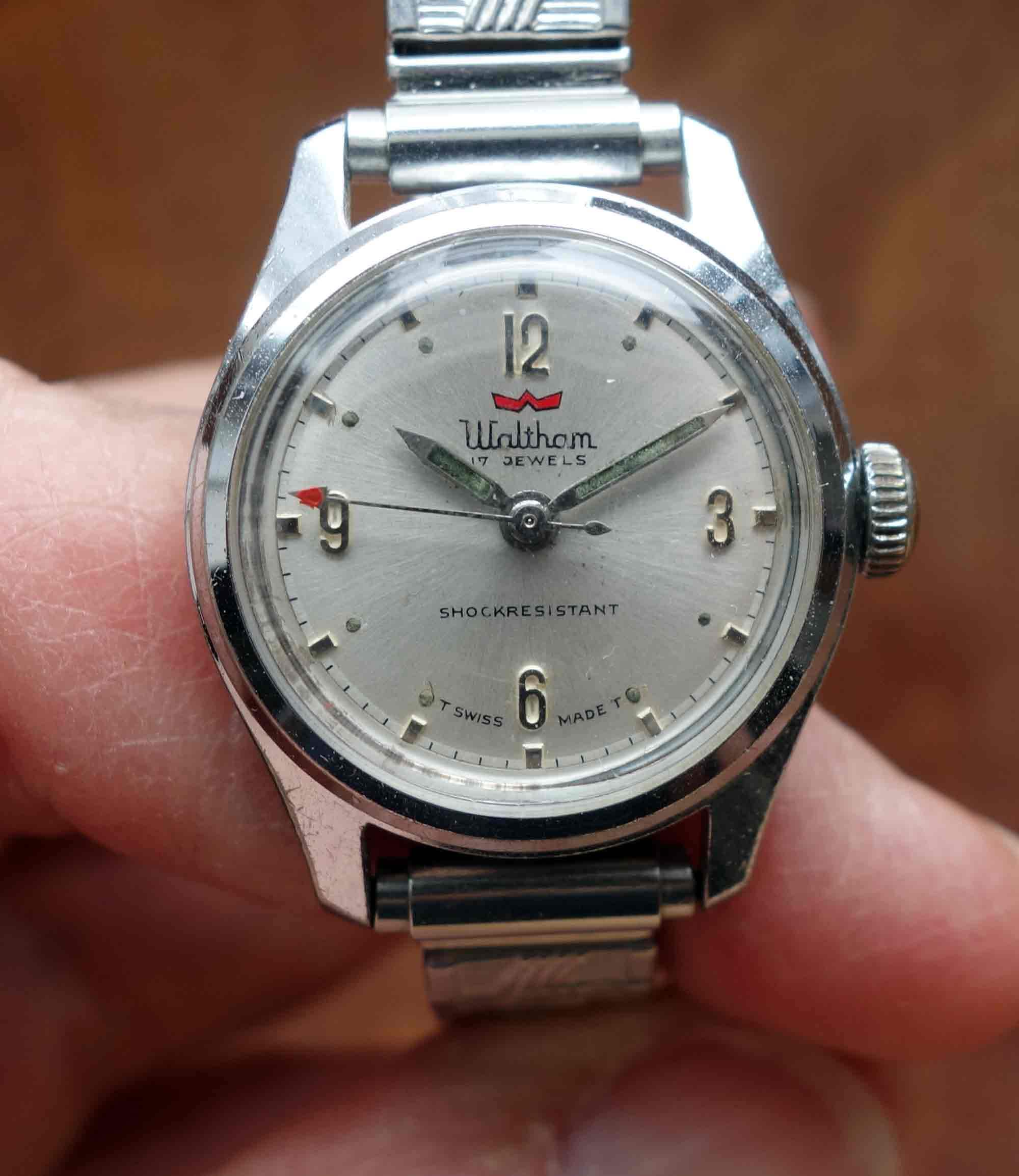 ?WALTHAM WIND-UP Vtg watch Vintage WALTHAM men main image 2