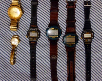 Lot de 6 montres vintage TIMEX