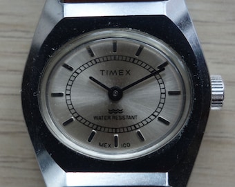 montre-bracelet mécanique TIMEX pour femme vintage, fabriquée au Mexique