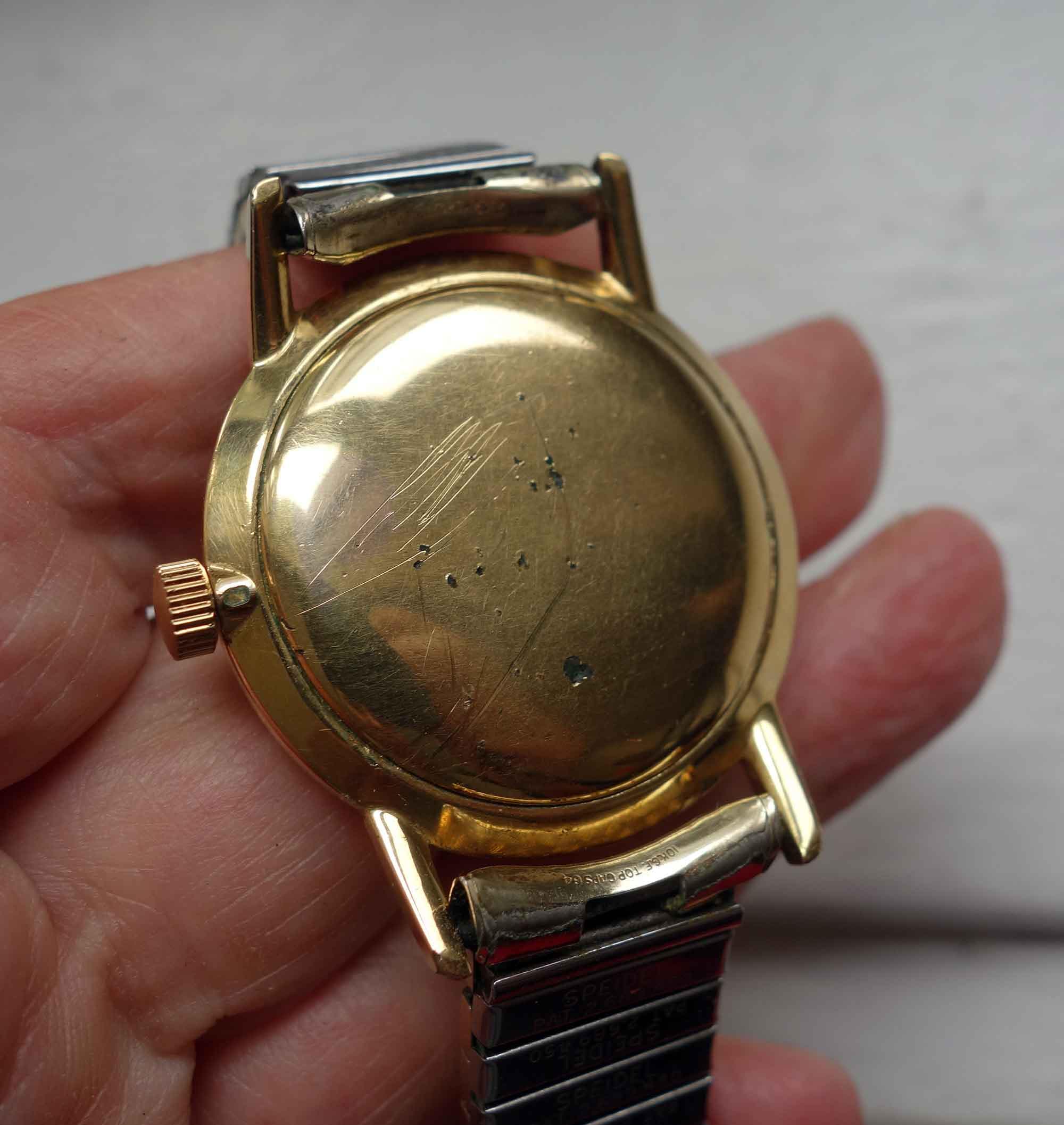 t*n様 SEIKO Goldfeather 25J 14K デッドストック　ケ Seiko Goldfeather Manual Wind Running Watch Silver Dial 25 Jewels