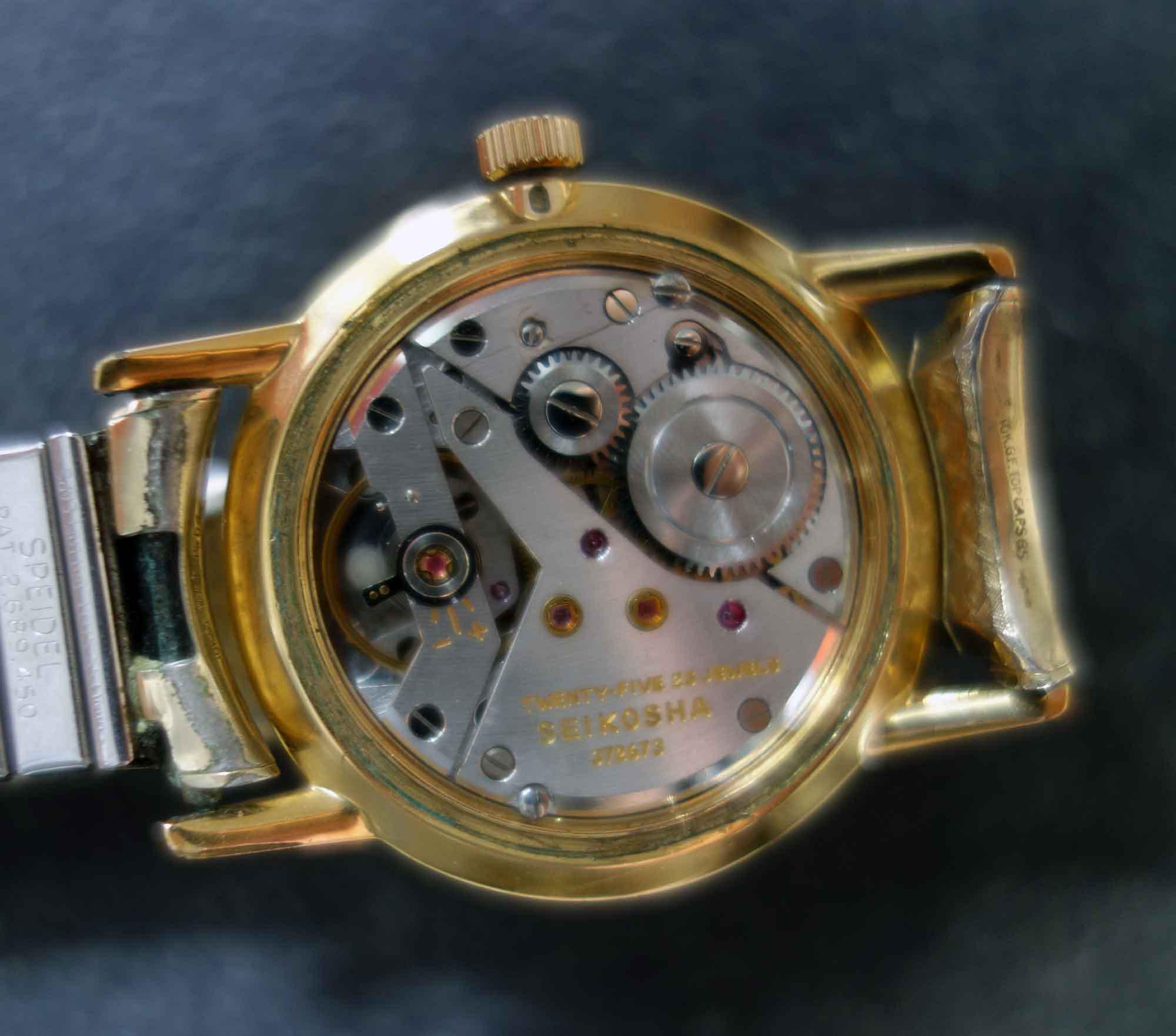 Vintage SEIKO GOLDFEATHER Diashock 25 Jewels Mens' Mechanical