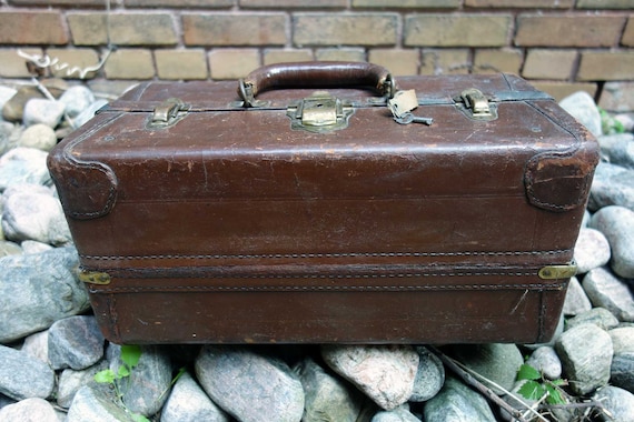 Vintage Knickerbocker Case Company Leather Fishing Tackle Vintage Knickerbocker Case Company Leather Fishing Tackle