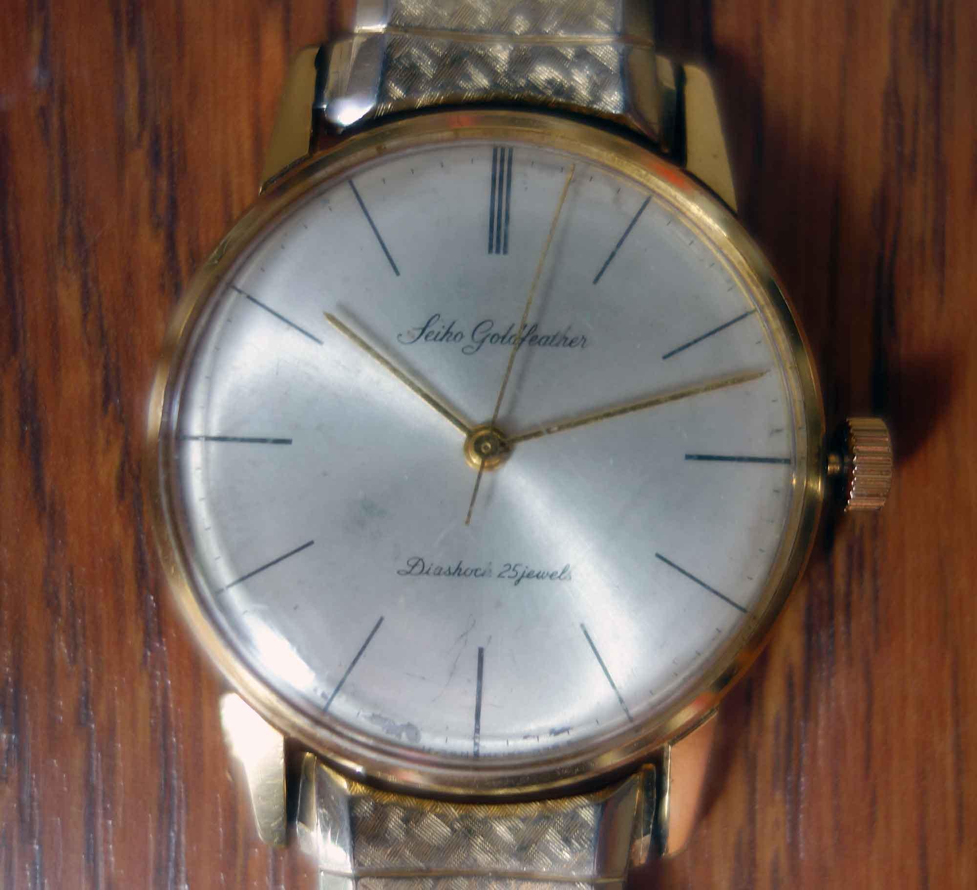 Vintage SEIKO GOLDFEATHER Diashock 25 Jewels Mens Vintage SEIKO GOLDFEATHER Diashock 25 Jewels Mens