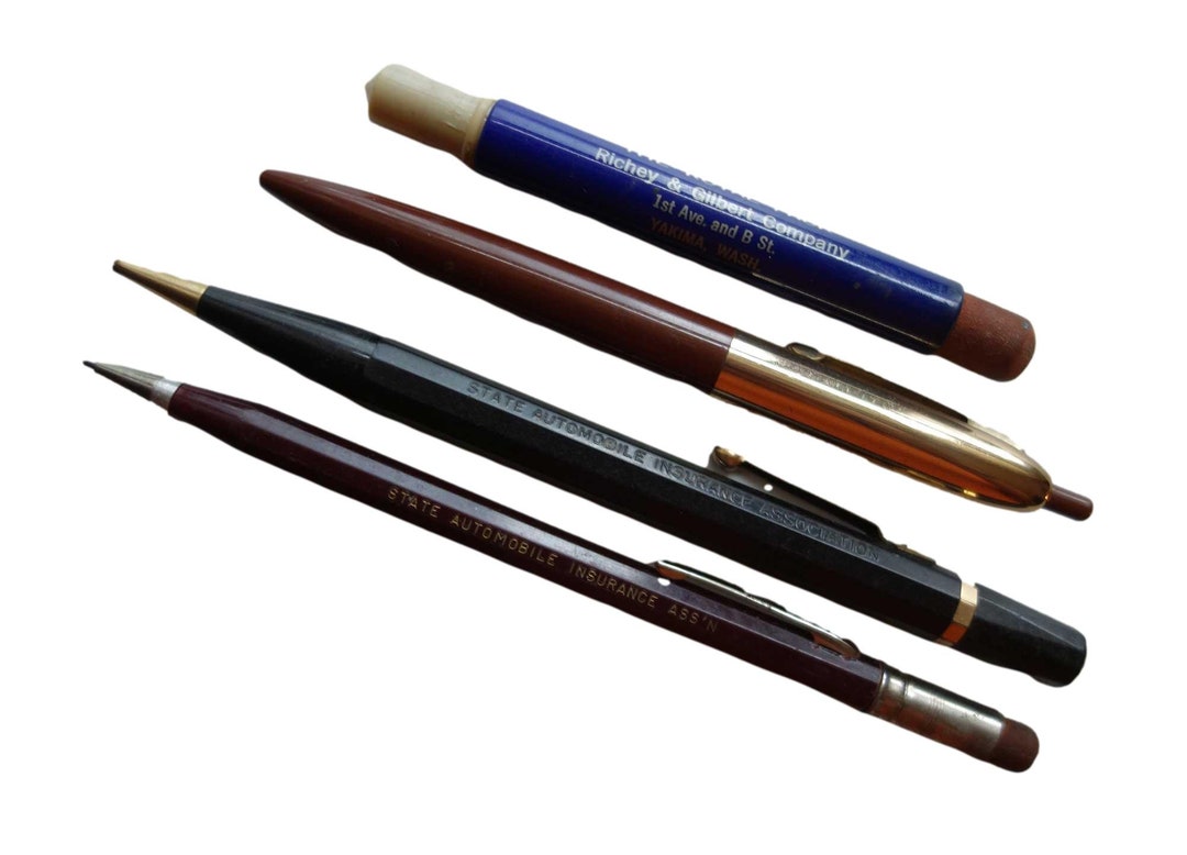 Vintage Mechanical Pencil Set Etsy