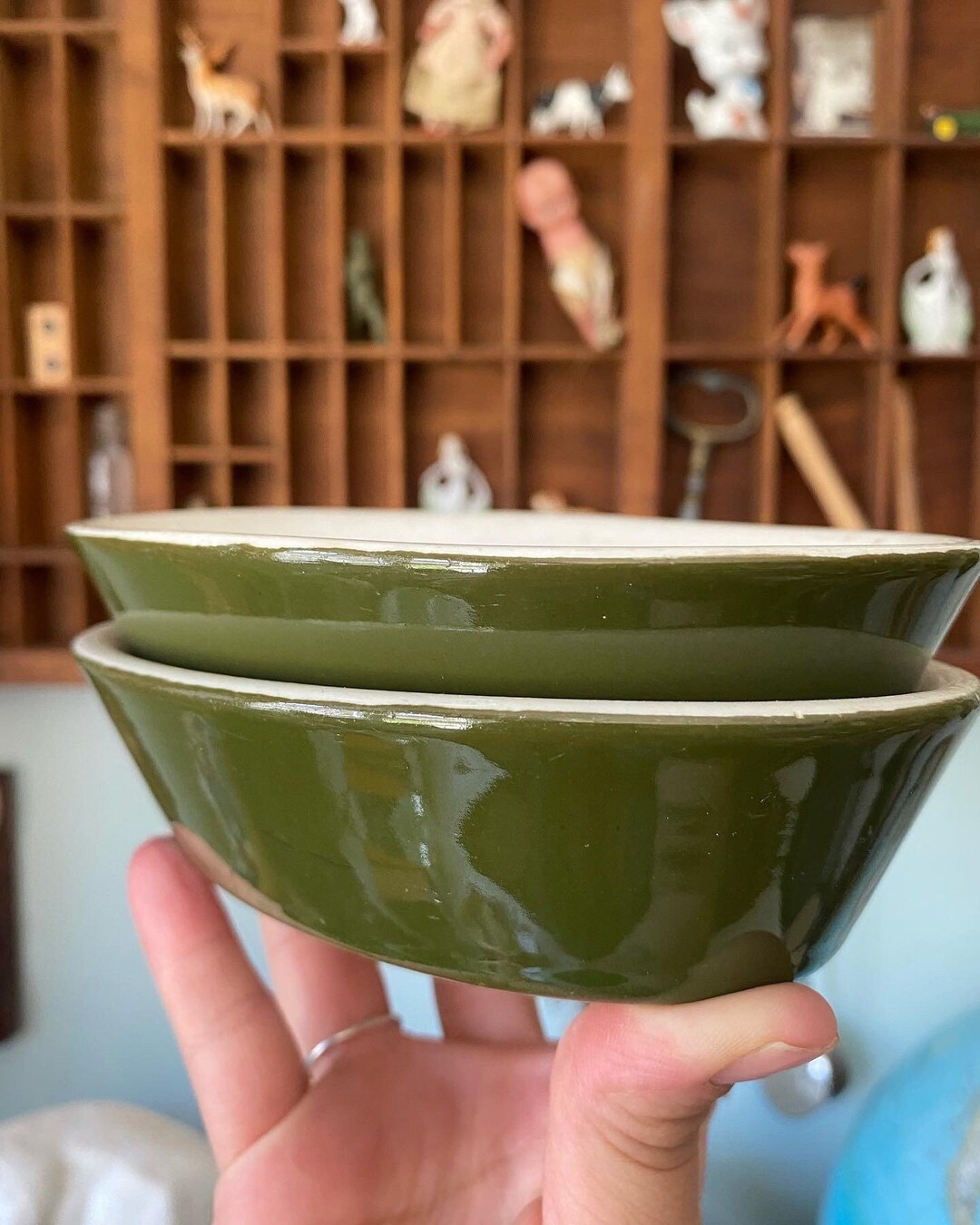 Vintage Hall Ovenproof Dessert Bowls Cottagecore Country Etsy