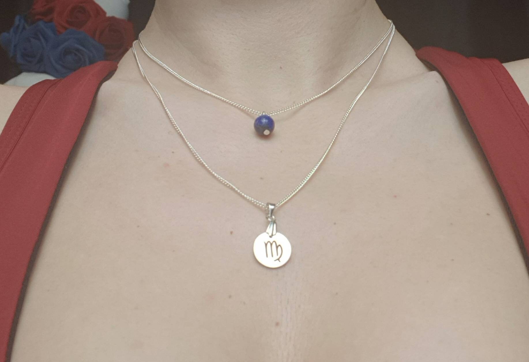 Virgo stone necklace Clearance
