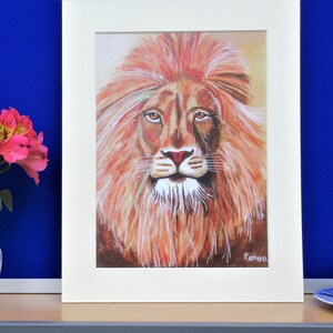 Mounted Print von Löwentier