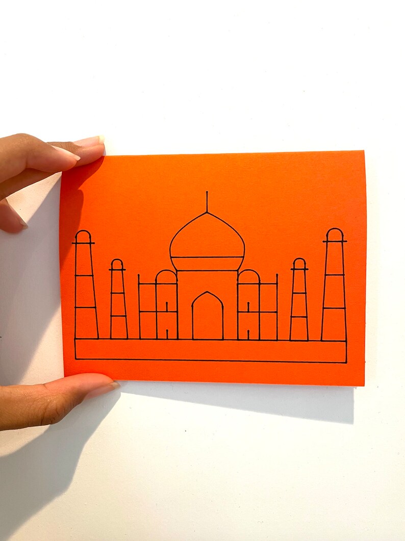 Taj Mahal Blank Card image 2