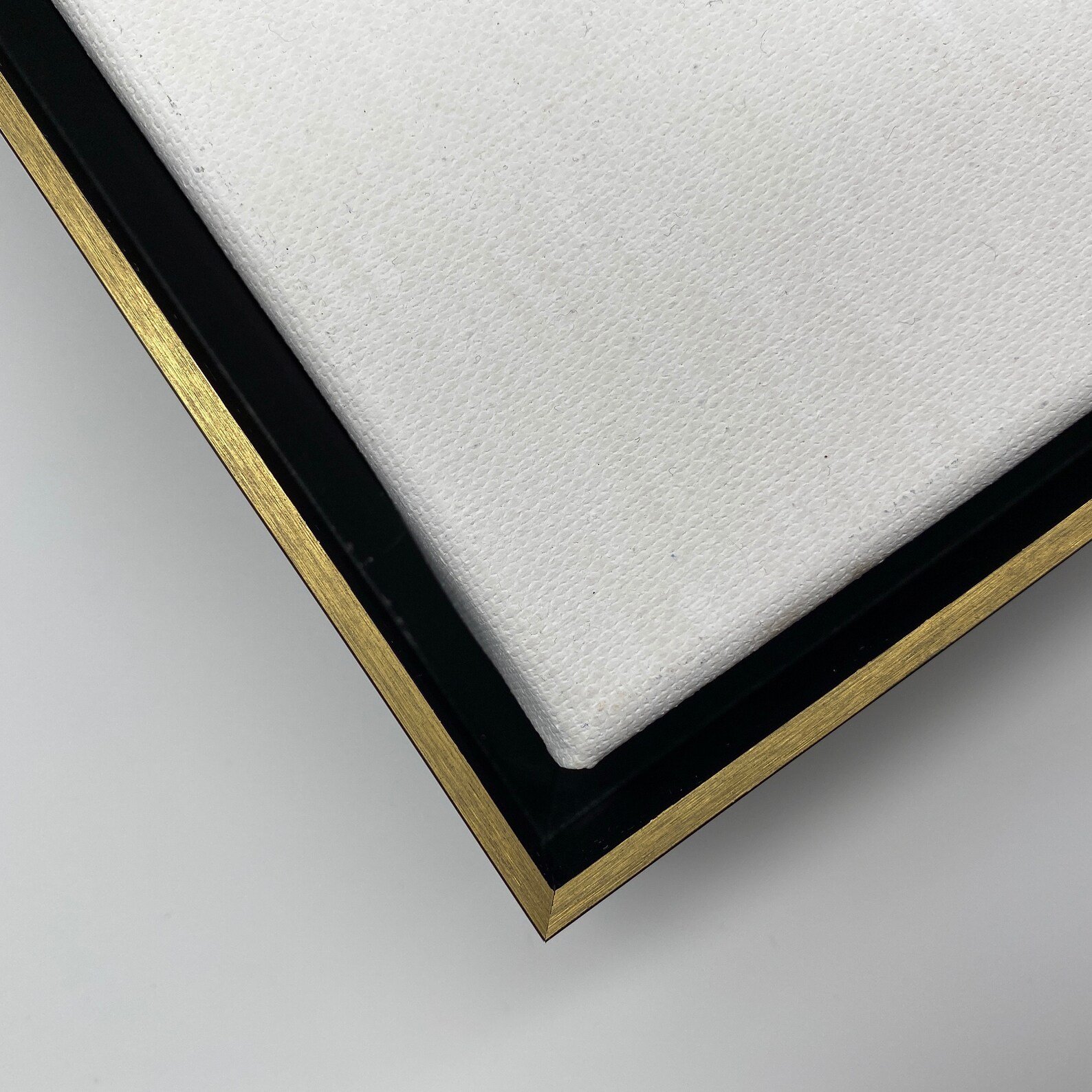 Gold Black Floating Frame for Canvas 1.5 Depth Gold Etsy