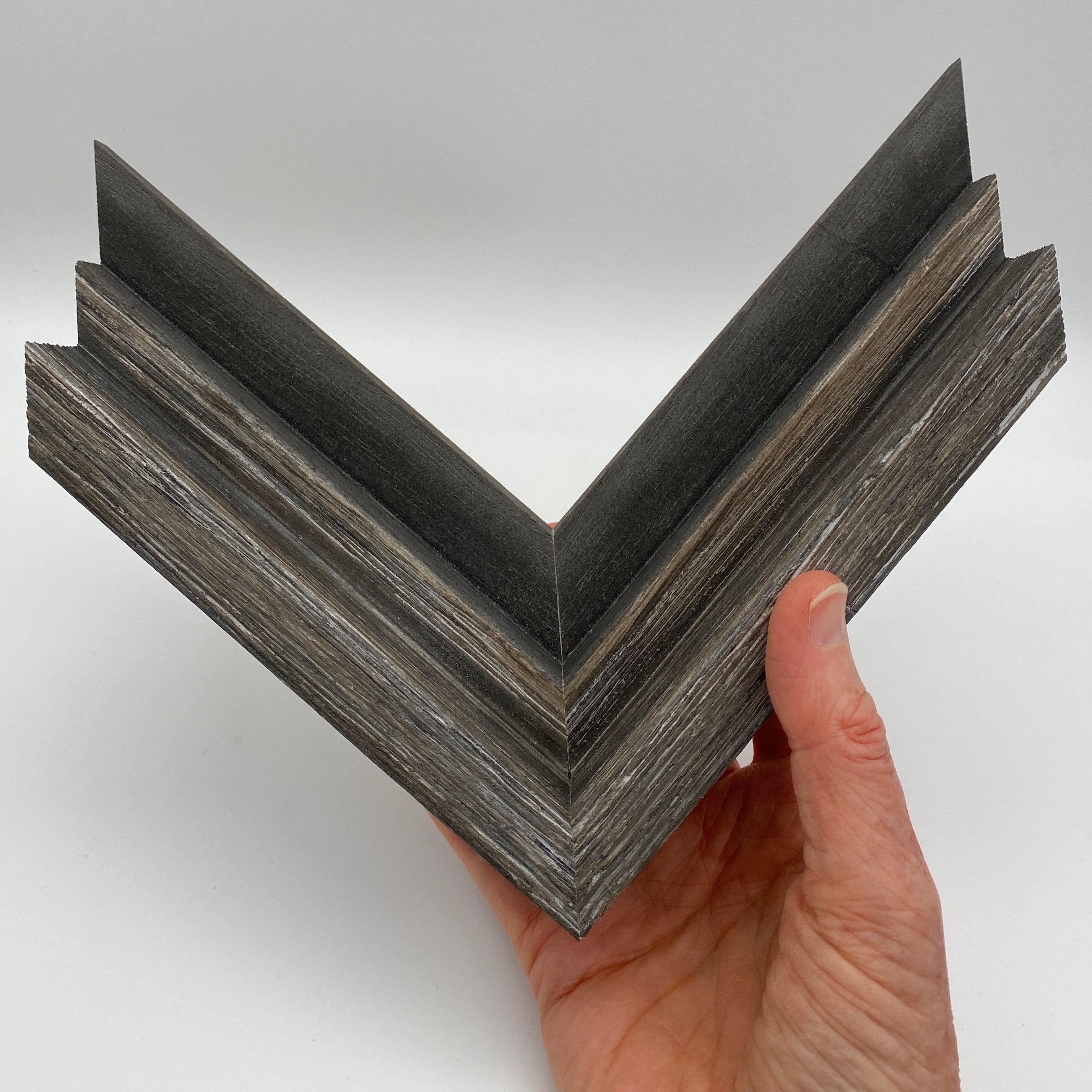 Rustic Frame for Canvas Art Gray Rustic Frame Floater Frame Etsy