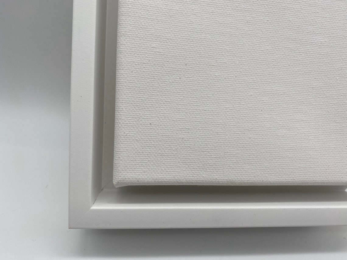 White Floating Frame for Canvas 3/4 Depth Floating Etsy