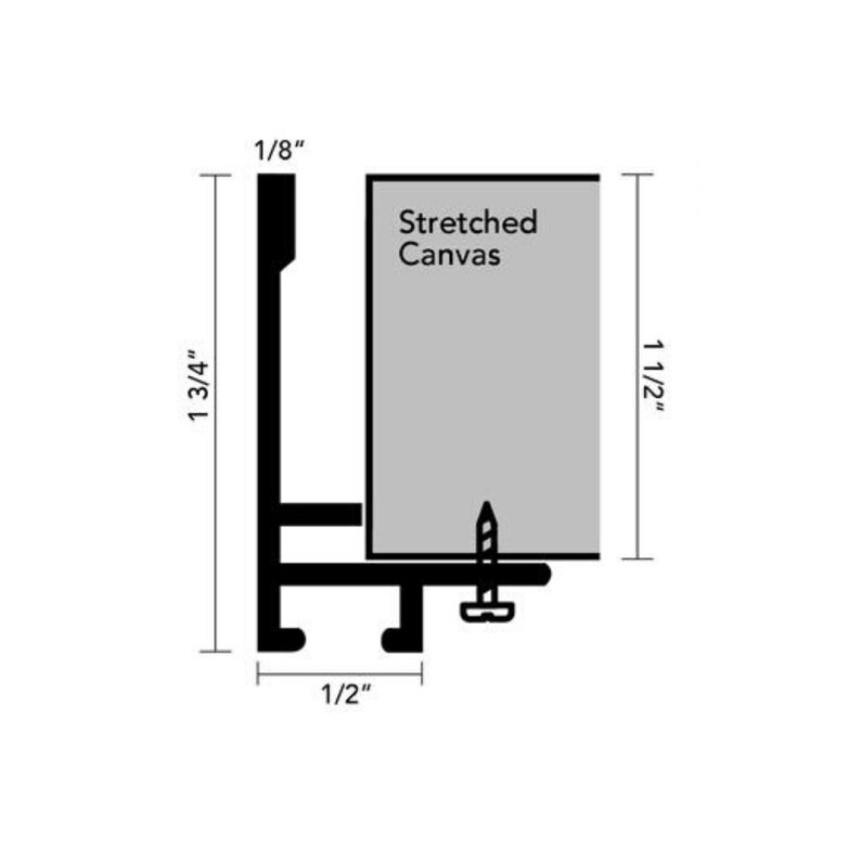 Canvas Floater Frame Custom Frame for Canvas 1.5 Depth Etsy