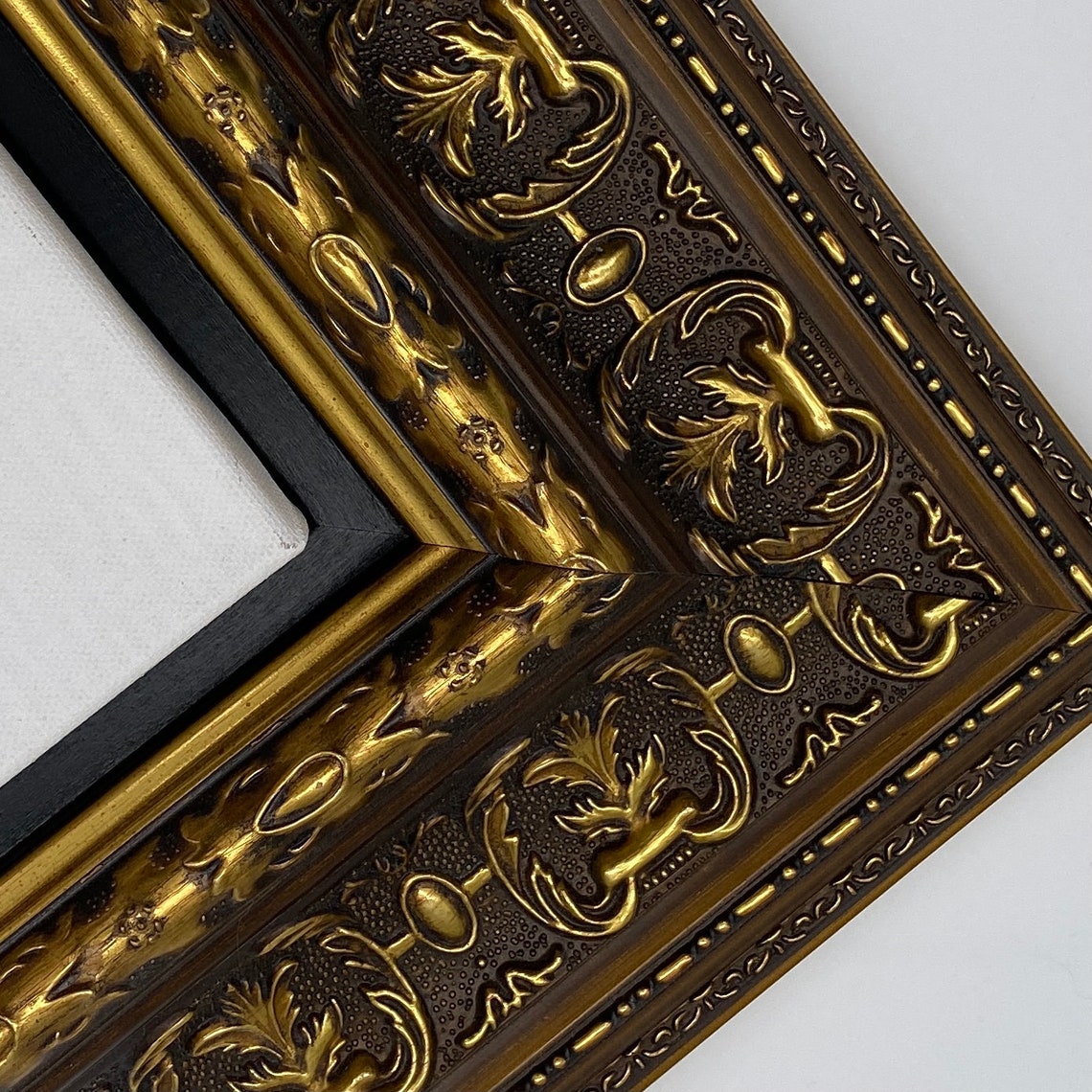 Gold Victorian Frame Large Custom Float Frames for Canvas Etsy