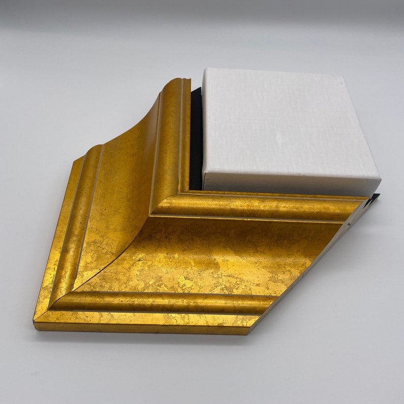 Gold Floating Canvas Frame Ornate Frame for Canvas Art Etsy