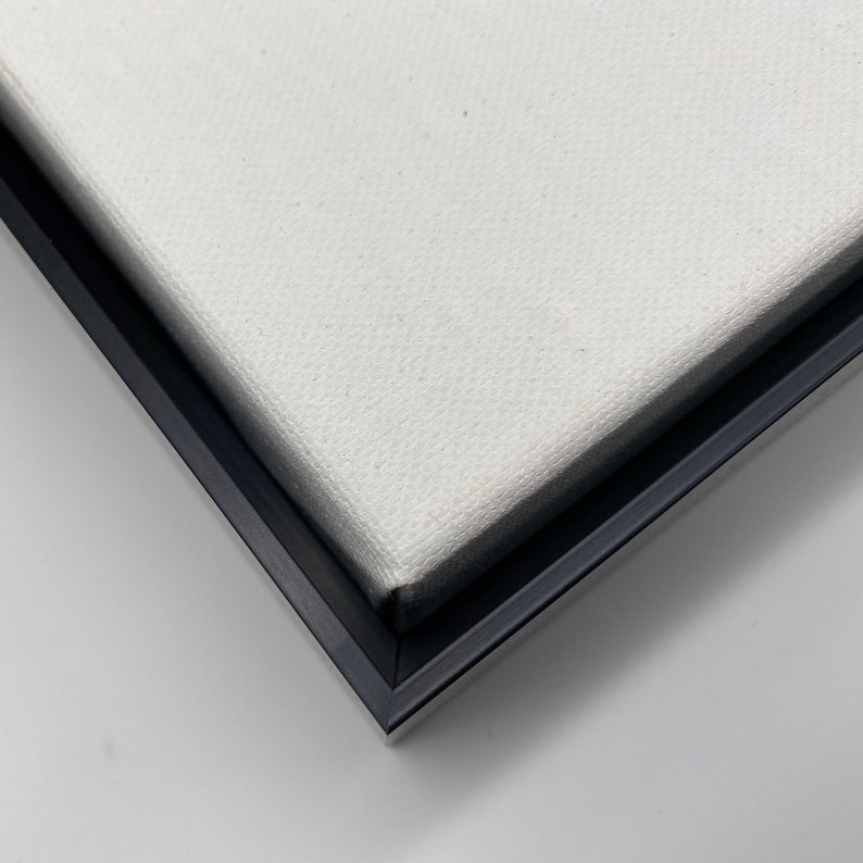 Black Metal Frame Float Frame for Canvas Metal Floating Frame Etsy