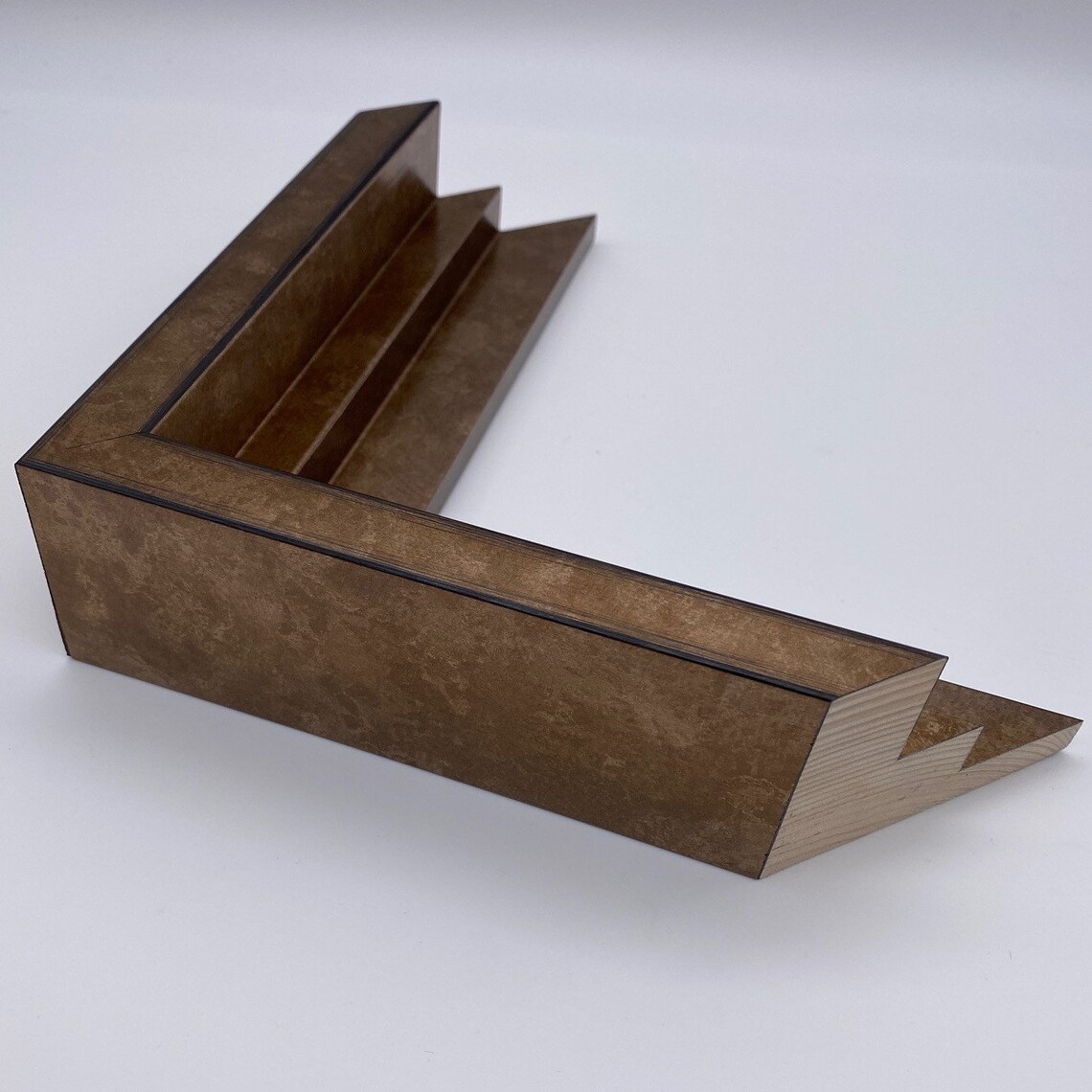 Bronze Wood Canvas Floater Frame Brass Copper Shiny Metallic Etsy