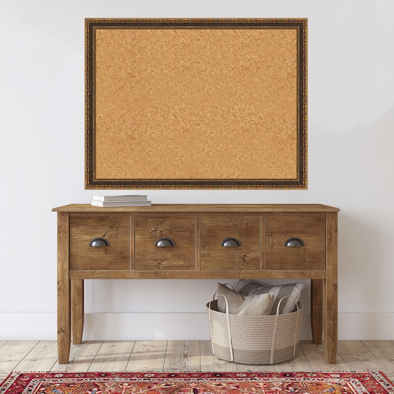 Framed Cork Board Customized Cork Board Custom Cork Boards Etsy