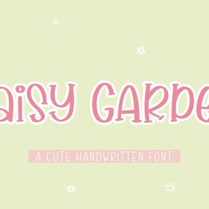 Daisy Garden - Una fuente manuscrita - TTF / OTF