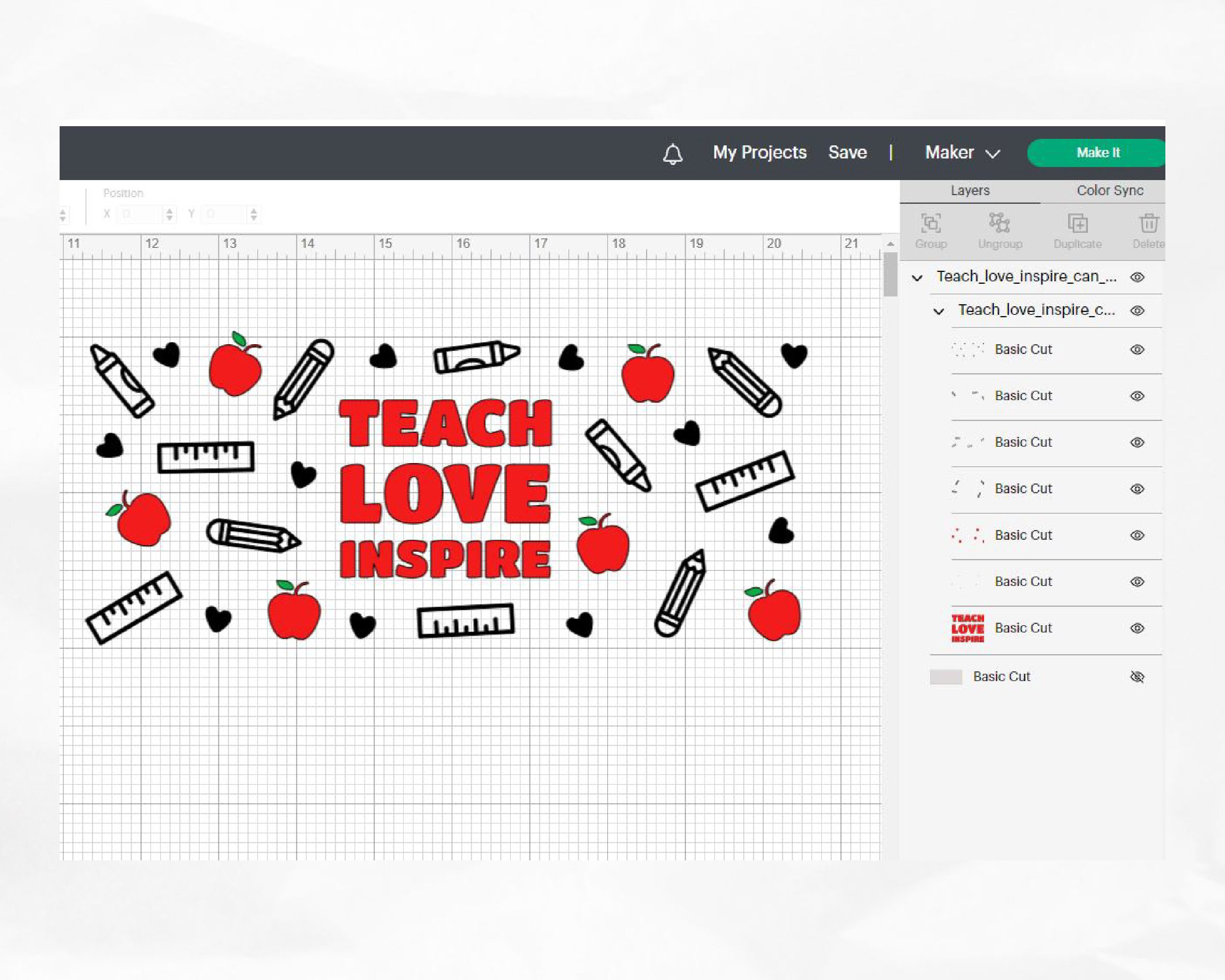 Teach Love Inspire Can Glass Wrap Svg, Teacher Libbey Glass Svg ...