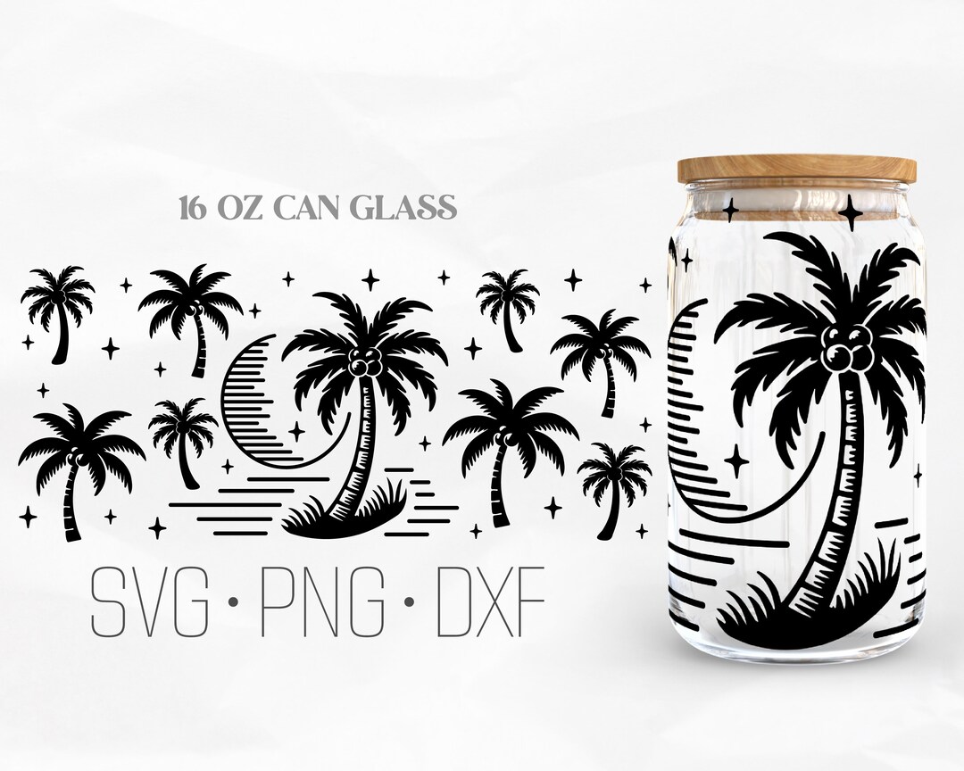 Summer Vibes Can Glass Wrap Svg, Beach Life Svg, Beach Vibes Svg ...