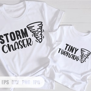 Cazador de tormentas svg, Tiny tornado svg, Mom Baby Svg, Mommy and me svg, Svg, Png, DXF archivos para Cricut