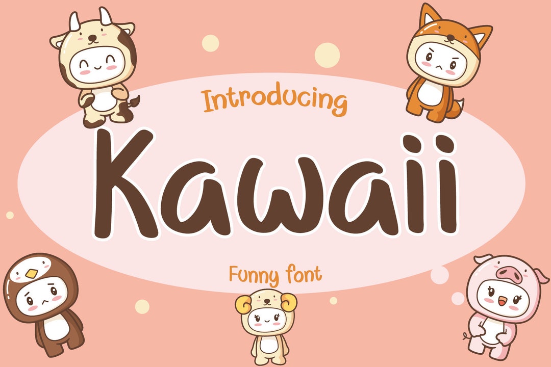 Kawaii A Handwritten Font TTF / OTF - Etsy
