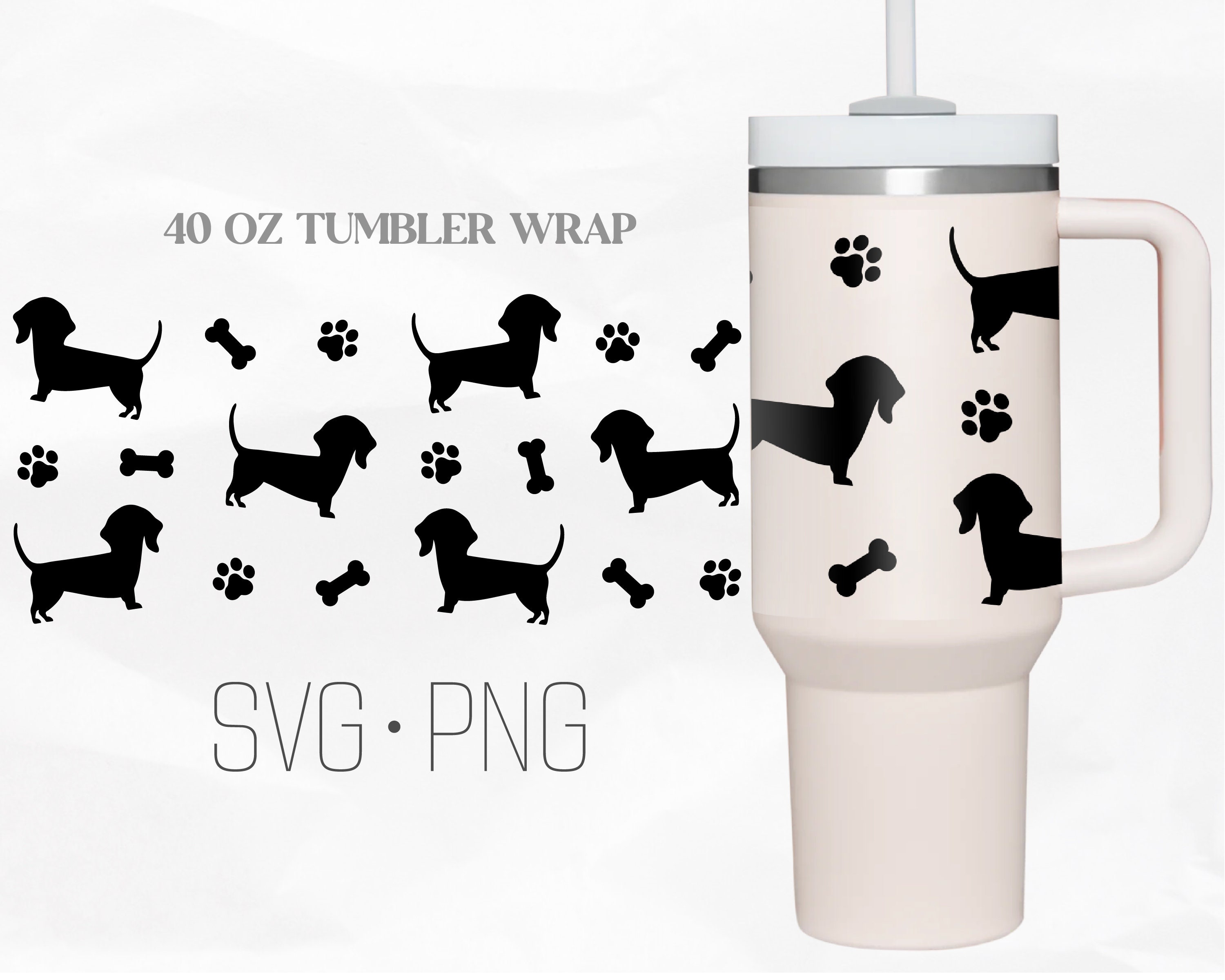 Wiener Dog Custom Stanley Adventure Quencher 40 oz tumbler – Etch