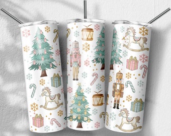 Pink Nutcracker Tumbler Png, Nuts about Christmas png, Christmas Designs, Skinny Tumbler 20oz, PNG File Digital Download