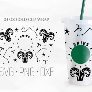 Aries Starbucks Cup - Etsy