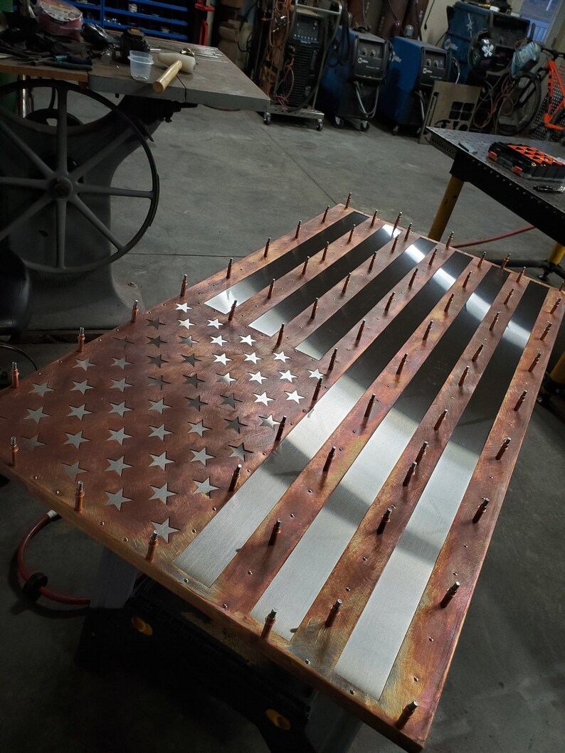 Copper/stainless American flag Etsy