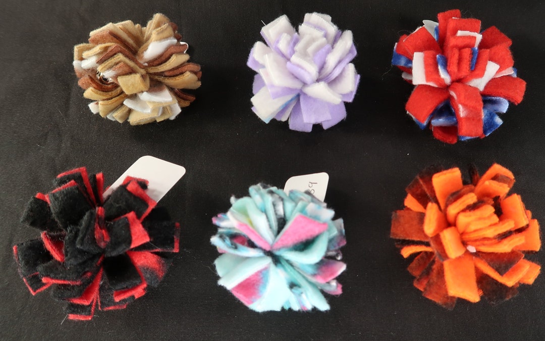 Small Fleece Ball Cat or Dog Toy set of 6 Etsy