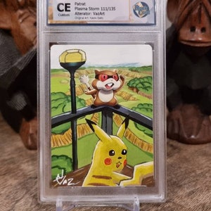 PATRAT / PIKACHU Hand Painted - Graded - Generations