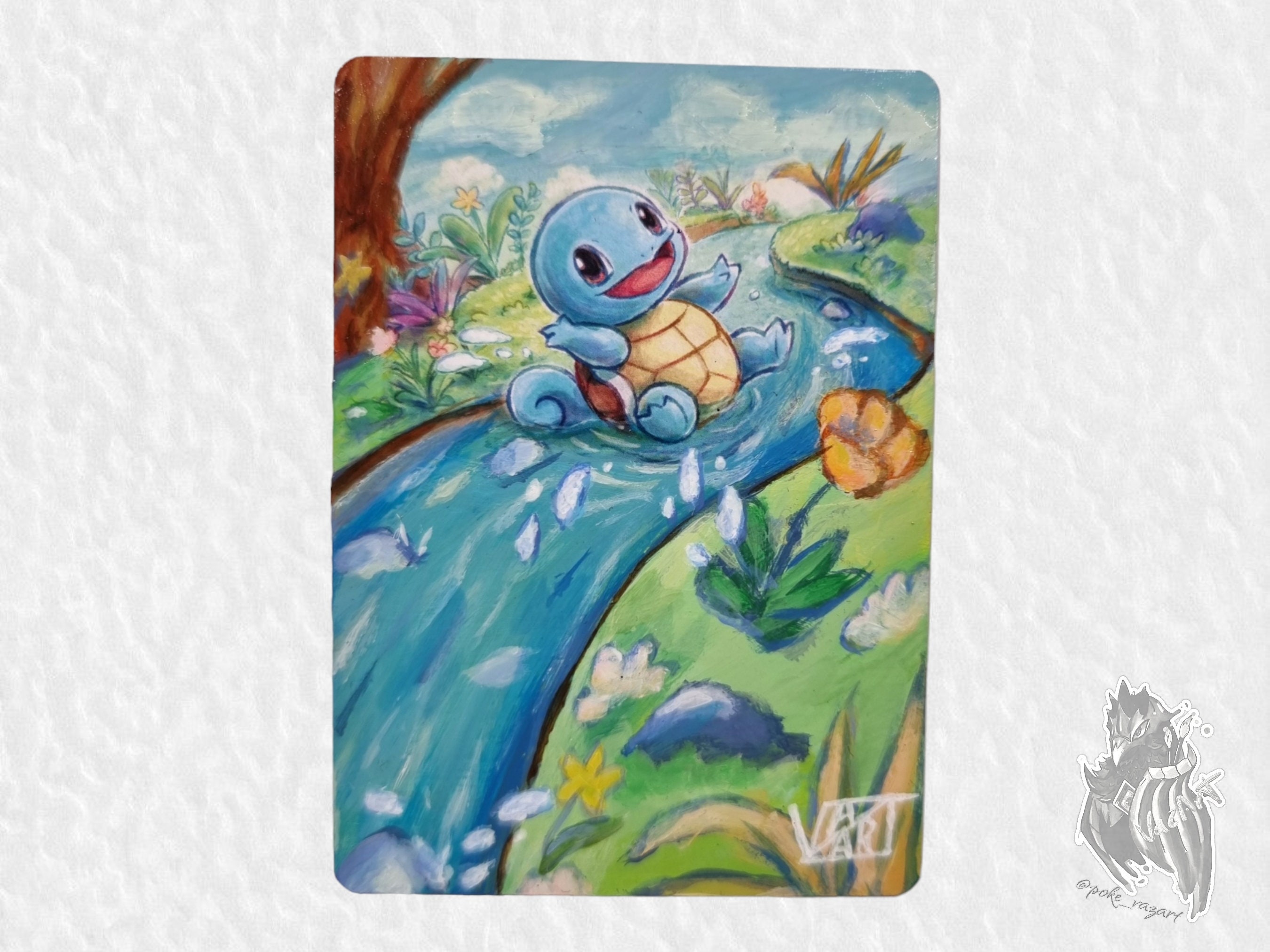 SQUIRTLE Hand-painted - Pokemon Go - Etsy