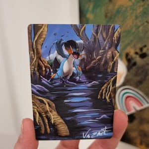 SWAMPERT  Hand-Painted - Celestial Storm