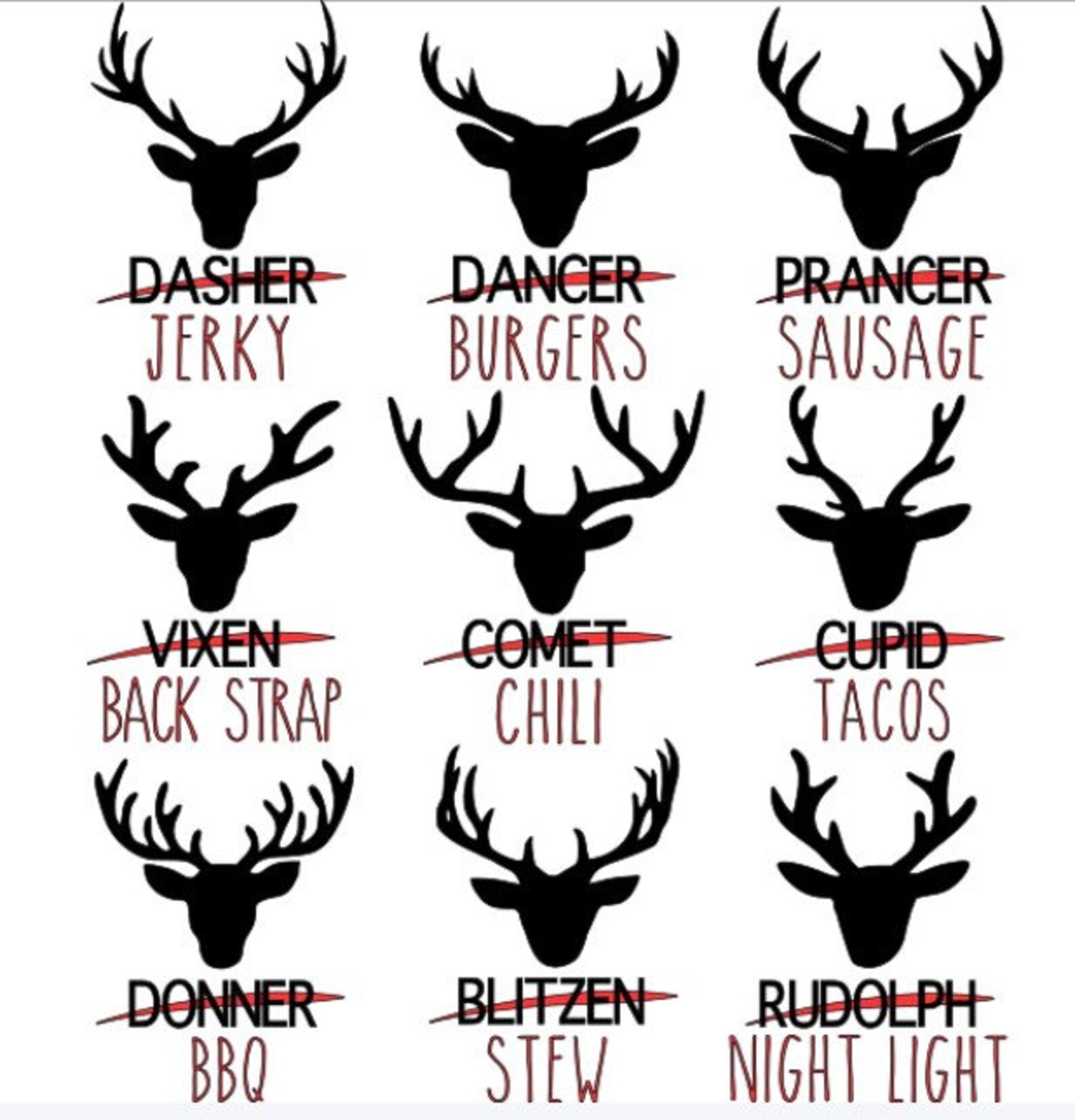 Funny Reindeer Jerky Christmas Sweater for Hunters and Holiday Etsy