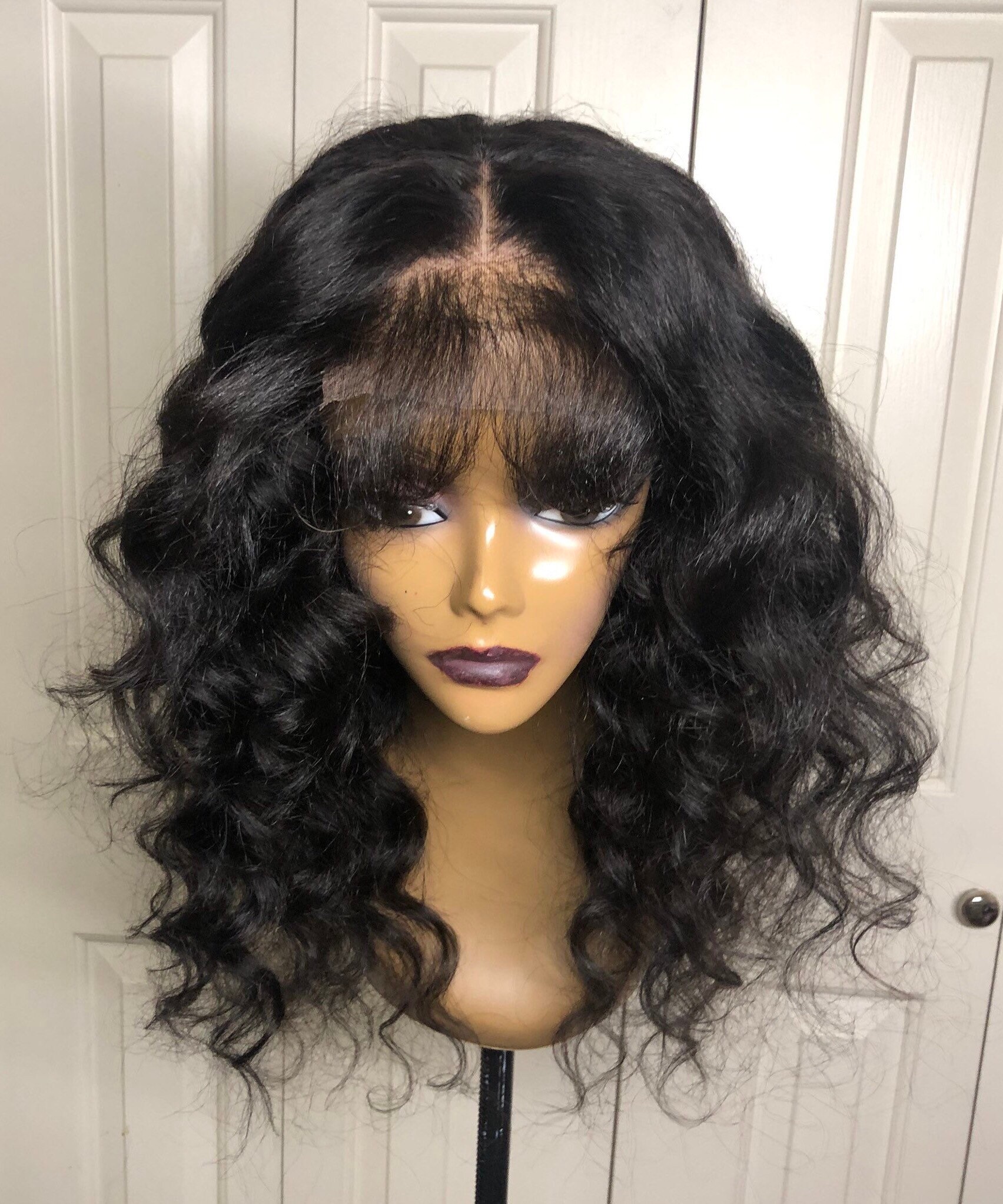 Kinky Straight Human Hair Wig 4x4 Lace Closure Wig Sza Wig Etsy UK