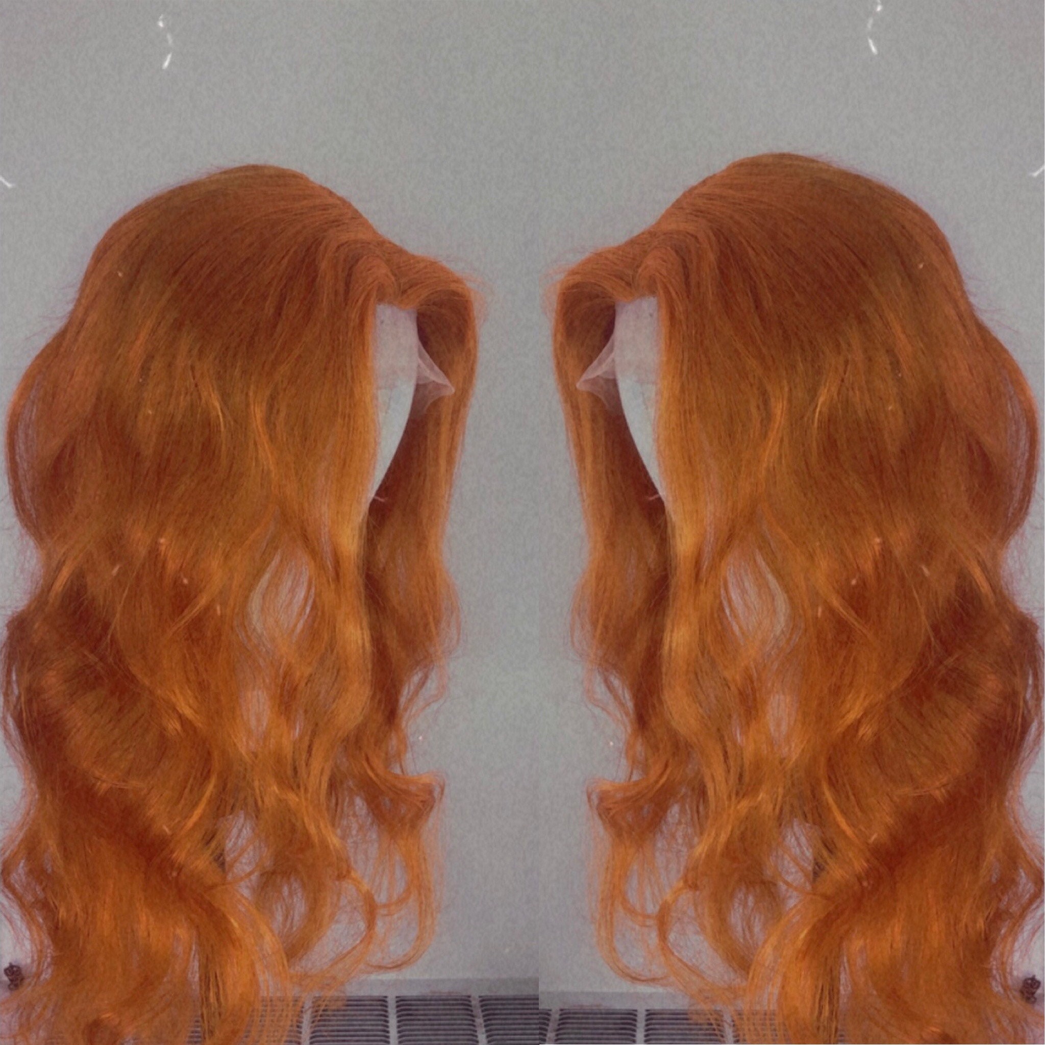 Orange Ginger Human Hair Wig 13x4 Lace Front Wig 100 virgin Etsy