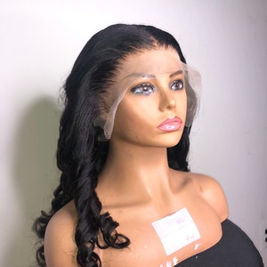 Body Wave Virgin Hair Wig: 13x4 Lace Frontal, 250 Density