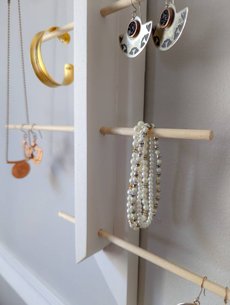 Adjustable Jewelry Display / Wall Jewelry Organizer / Wall Etsy