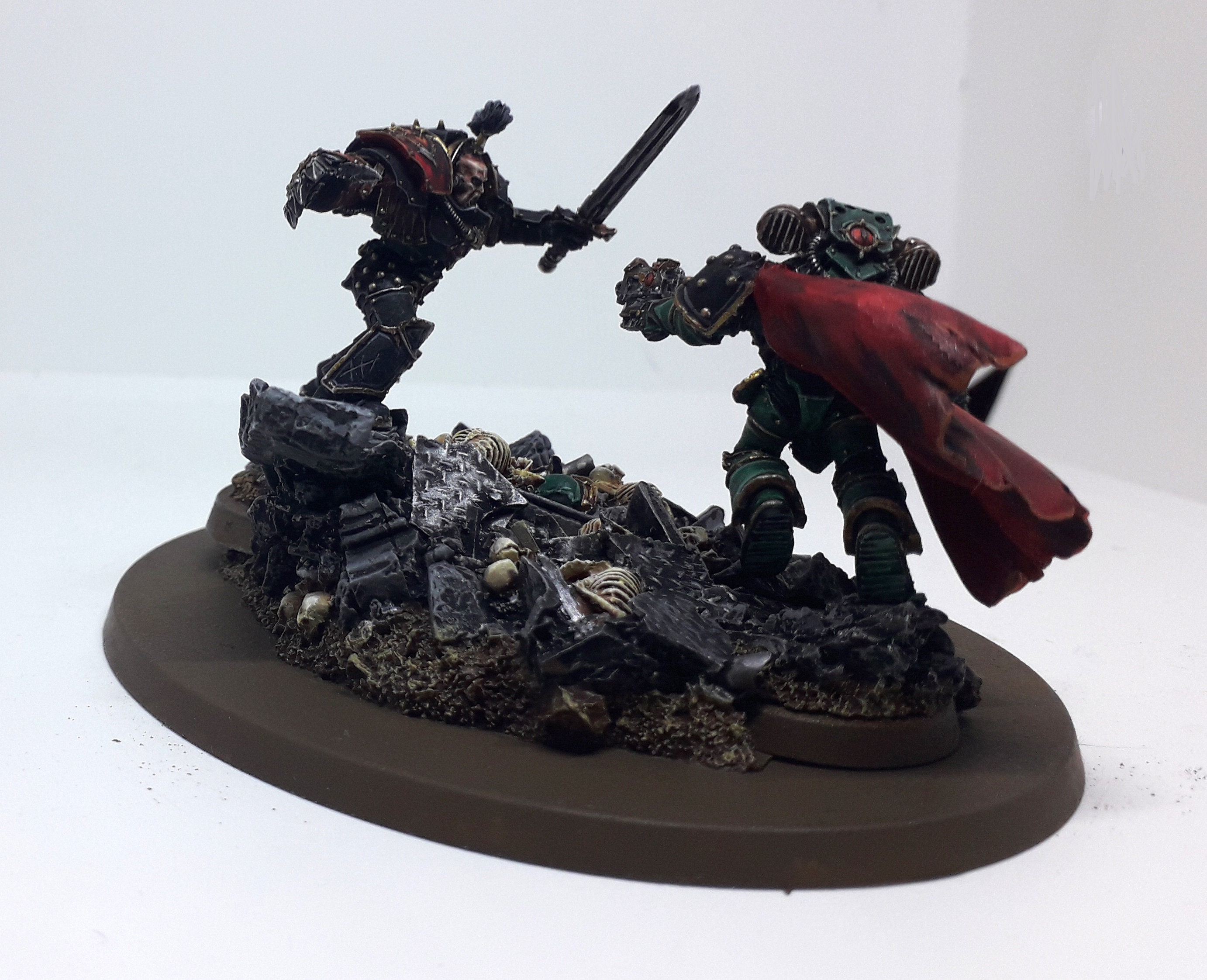 Abaddon and Loken warhammer miniatures warhammer painted Etsy