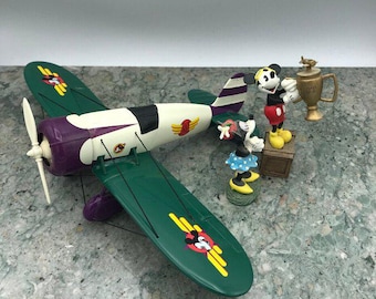 Disney Mickey & Minnie Aeroplane 1930 Replica c.1999