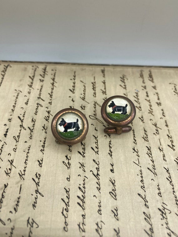 Vintage 1950s Gold Filled Scottie Dog Tie Clip an… - image 7