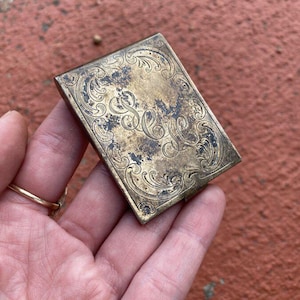 Antique Edwardian Sterling Silver Acanthus Match Box Holder