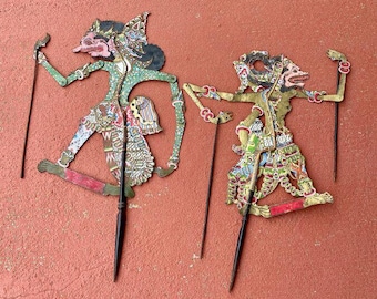 Antique Ornately Detailed Shadow Puppets
