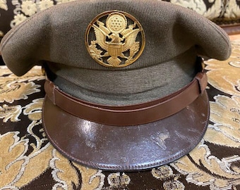 WWII Era 90th Bombardment Patch Plaque + Cap w Post War Adornment Seal Insignia