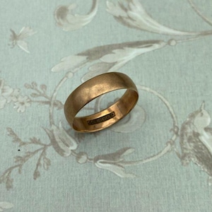 Antique 10k Rose Gold 5mm Wide Ring Band