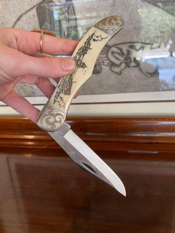KINGS HEAD キングスヘッド　ヴィンテージ Vintage C.1979 CASE XX Moby Dick Nantucket Sleigh Ride Bone