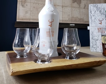 Bandeja de Whisky - Expositor Compacto para Garrafa Única